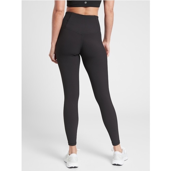 NWT Athleta Elation Rib Yoga Tight Solid Black - Picture 2 of 6